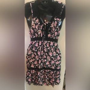 LK NEW! BEAUTIFUL BOHO/GYPSY FLORAL & LACE DRESS